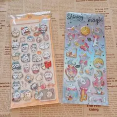 キャラクター　シャカシャカシール　ウォーターシール　2枚セット