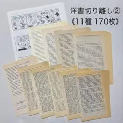 洋書切り離し② 170枚 ジャンクジャーナルのサムネイル
