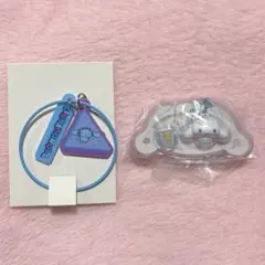 サンリオ パッケージチャーム じゃらじゃらキーホルダー シナモロール 2点セット