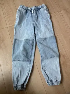 デニム キッズ カーゴパンツ 140 H＆M ライトブルー