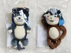 鬼滅の刃 遊郭編 嘴平伊之助　上海限定 ぬいぐるみ キーホルダー 2種セット