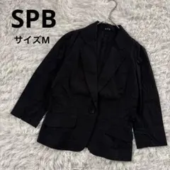 エスピービー　SPB ジャケット　七分袖　黒　ブラック　M テーラード