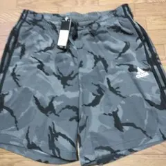 新品未使用品 adidas グレー ブラック 迷彩 ショートパンツ 3XO