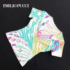 EMILIO PUCCI エミリオプッチ ストレッチ マルチカラー半袖カットソーのサムネイル
