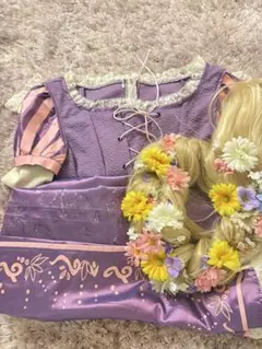 プ*須様 5月処分‼️ ラプンツェル　大人用仮装　ドレス＋ウィッグ