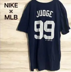 ナイキ NIKE MLB ヤンキース アーロン・ジャッジ Tシャツ ネイビー