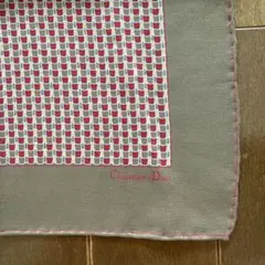 Christian Dior ポケットチーフ　シルク　クリスチャンディオール　絹