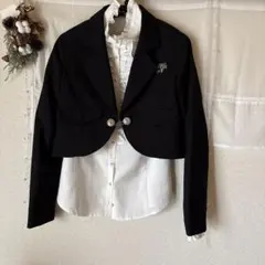 フォーマルジャケットとスカートセットブラウス付き　150