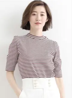 【新品未使用】LA MARINE FRANCAISE ボーダーハイネックシャツのサムネイル