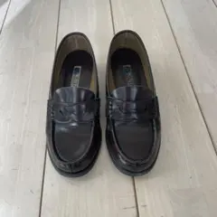 HARUTA ダークブラウン レザー ローファー 23cm