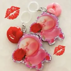 高品質アクリル 目印 キーホルダー 目印チャーム