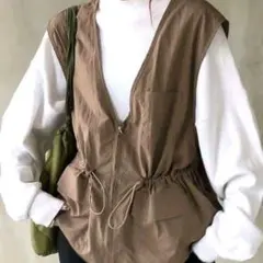 未使用 FRIFUL『XXL』ジップアップ ナイロン ベスト シャーリング 秋