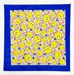 ■80'S/90'S ヴィンテー ハバハンク スマイルフェイスバンダナ新品■