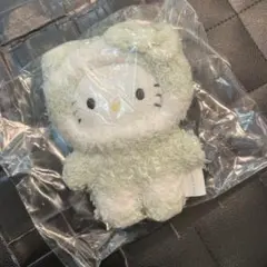 【サンリオハウス限定】ジェラピケ　コラボ　ハローキティ　ぬいぐるみ　グリーン