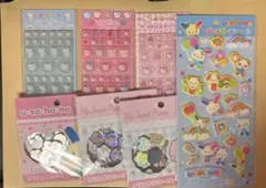 【匿名発送】サンリオシール　7枚まとめ売り　おはじき　タイル　ぷくぷく