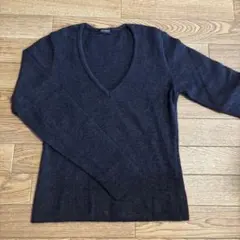 新品☆上質・高級☆クーカイ☆フランス製☆ニット☆ダークグレー☆S☆XSの方も☆