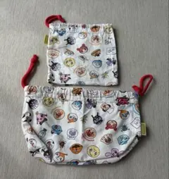 アンパンマン　お弁当袋　巾着　2個のサムネイル