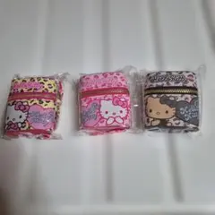 ハローキティ　スカーフ付きチャームポーチ　3点セット　まとめ売り