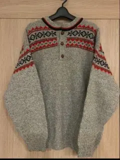 長袖セーター グレー