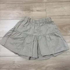 【GU 】130cm ベージュ ショートパンツ キュロット