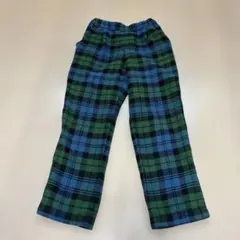 familiarチェック柄ロングパンツ120