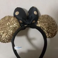 ミニーマウス風カチューシャ ゴールド