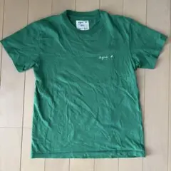 agnes b. アニエス・ベー アダムエロペ ロゴ Tシャツ グリーンのサムネイル