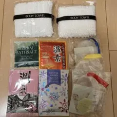 入浴剤 バスソルト 石鹸 ボディタオル アメニティ ホテル セット まとめ売り