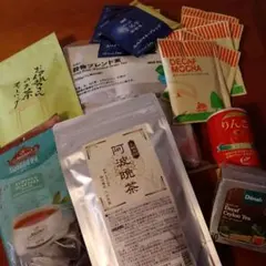 飲料まとめ売り　阿波晩茶、緑茶、紅茶、穀物ブレンド茶、ドリップコーヒーなどのサムネイル