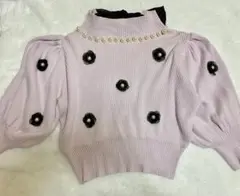 Swankiss DR flower summer knit 花 リボン　パールのサムネイル