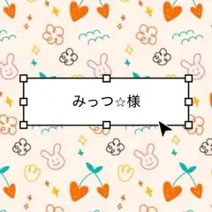 みっつ⭐︎様専用ページ