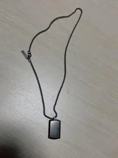 POLICE ドッグタグ ネックレス ブラック