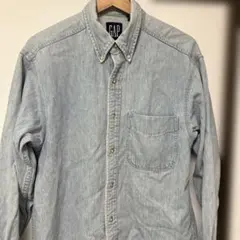 オールドギャップ デニムシャツ ライトブルー マカオ製 90s メンズ