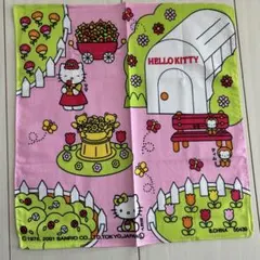 平成レトロ　レア　希少デザイン　ハローキティ ハンカチ2001年製