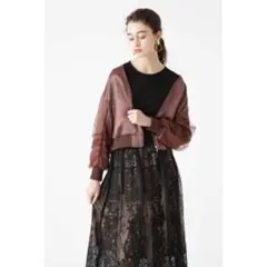 JILL STUART チュールサテンブルゾン