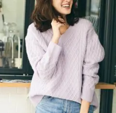 green label relaxing ハミルトン Vネック ニット