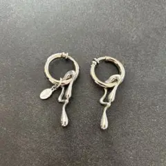 シルバー イヤリング ドロップデザイン