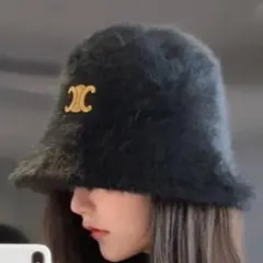 2/11終　本日2000円引◎黒【新品未使用】ファー　バケットハット