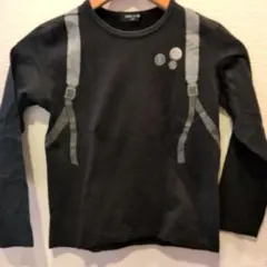 COMME CA ISM ブラック長袖カットソー 100cm