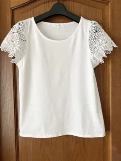 grove Tシャツ　コットン100% お袖レース　サイズM￼のサムネイル