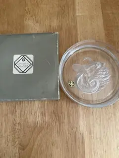 HOYA クリスタル CRYSTAL CLASS シェルモチーフ灰皿 小皿