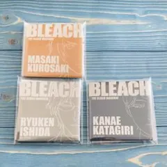 BLEACH マユリの光るガラポン　スクエア缶バッジ　竜弦　片桐　真咲