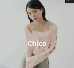 Chico レースキャミ付き ショートカーディガン FREEのサムネイル