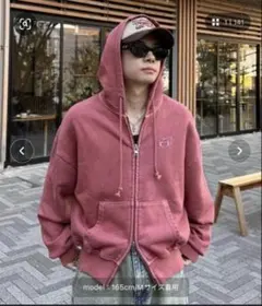 ADAMASTEパーカーピンク 完売品 Adamasteピンクジップパーカー - メルカリ