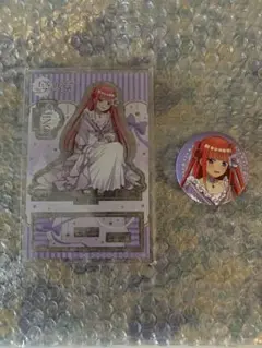 五等分の花嫁　ごとプリ　二乃　アクリルスタンド+缶バッジ