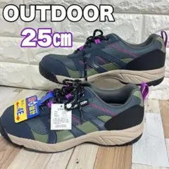 ➀ OUTDOOR アウトドア スニーカー 防水 幅広 4E トレッキングのサムネイル
