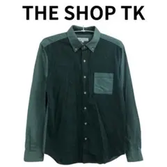 THE SHOP TK ダークグリーン ダウンシャツ カジュアル 秋冬春