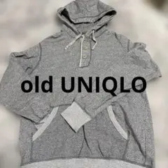 マ*A様 old UNIQLOオールド ユニクロ グレー フード付き パーカー