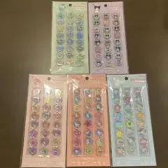 おはじきふうシール キティ マイメロ クロミ シナモロール ハンギョドン