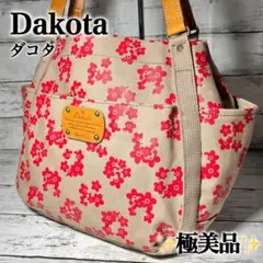 タグ付 Dakota ダコタ ピット 大 トートバッグ A4肩掛けショルダー 花
